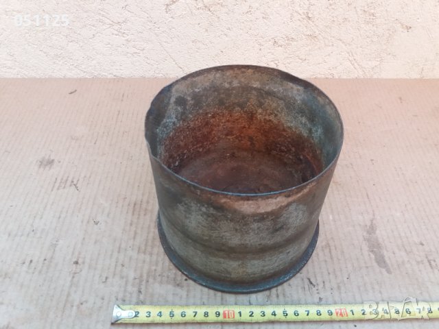 масивна метална гилза от танк подходяща за саксия , снимка 5 - Антикварни и старинни предмети - 37340667