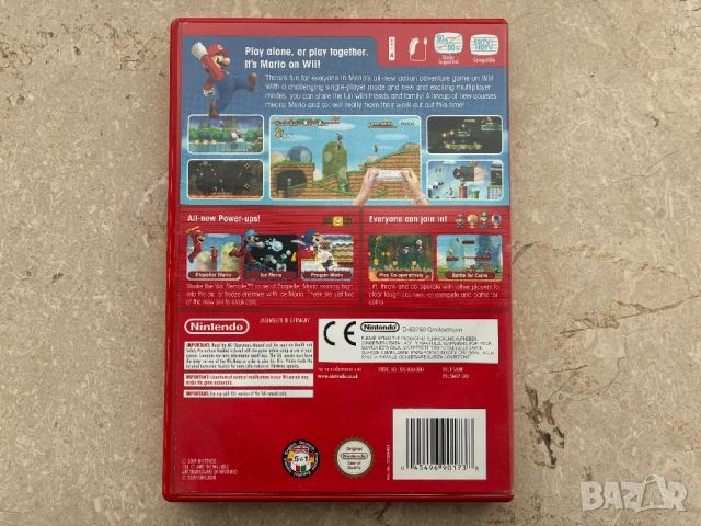New Super Mario Bros Nintendo Wii , снимка 3 - Игри за Nintendo - 54192955