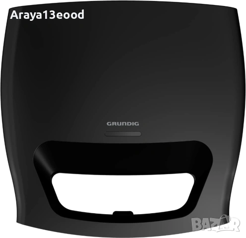 Grundig SWM2940 Тостер за сандвичи от неръждаема стомана 750 W, черен, снимка 2 - Тостери - 53883137