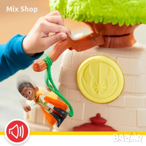 Чисто Нов Star Wars Tenoo Jedi Temple 50,8 см висок комплект за игра с екшън фигурки, снимка 6 - Други - 50429585