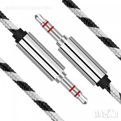 3000052592 AUX кабел, 3.5мм мъжко + 3.5мм мъжко,1.5M кабел Mini Jack AB-1.5-1.5M, снимка 1