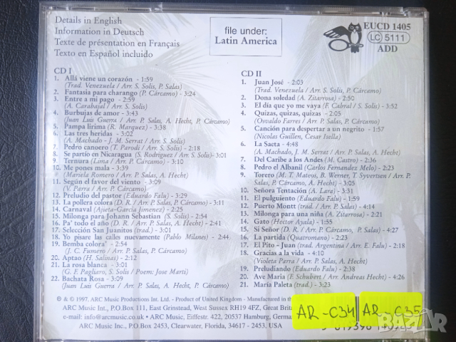 Best Of Latin America - оригинален двоен диск 2CD , снимка 2 - CD дискове - 44666666