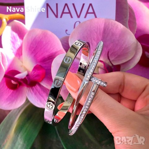 Гривни Cartier / Гривна тип Пирон Just Un Clou и Белезник Love Bracelet, снимка 5 - Гривни - 34274595