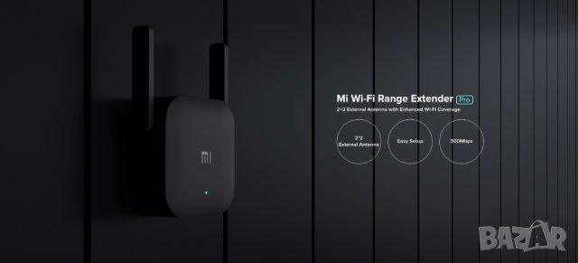 Повторител Repeater Xiaomi Mi Wi-Fi Range Extender Pro 802.11ac 2.4GHz 300Mbps 2x Външни Антени, снимка 2 - Рутери - 35061556