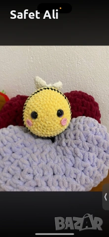 Плетени възглавнички и животинчета, снимка 4 - Плюшени играчки - 53059520