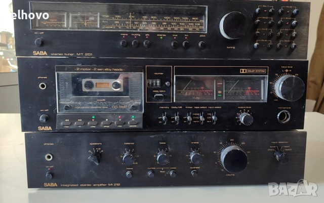 Стерео усилвател, тунер и дек SABA, снимка 2 - Ресийвъри, усилватели, смесителни пултове - 53043241