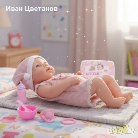 Реалистична кукла бебе Little Mommy с аксесоари - 39см