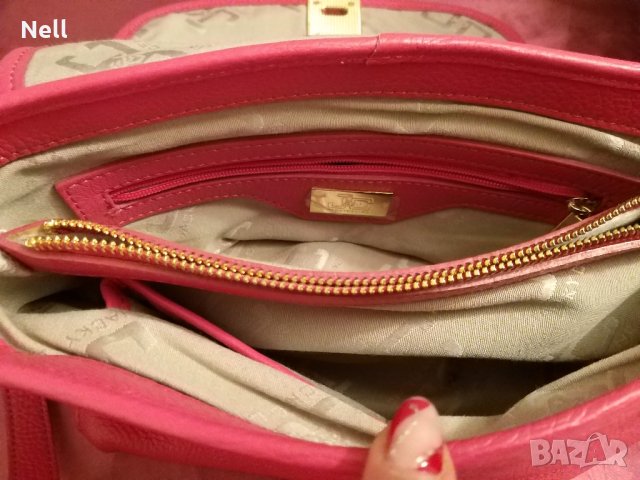 Дамска шикозна розова чанта , снимка 2 - Чанти - 44374426