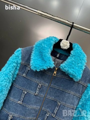 Дънково яке от две материи, снимка 4 - Якета - 44238338