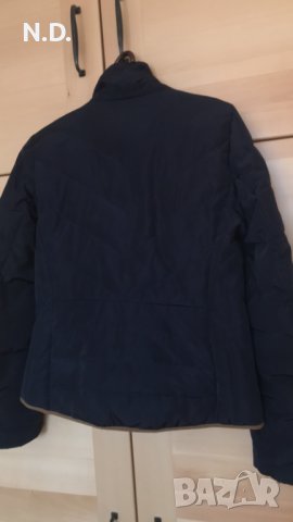 Дамско тъмносиньо яке H&M с подвижна качулка, размер 36, снимка 4 - Якета - 39126808