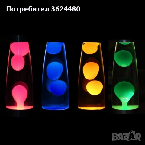 ЛАВА ГОЛЯМА НОЩНА ЛАМПА 2116, снимка 6 - Настолни лампи - 52650142