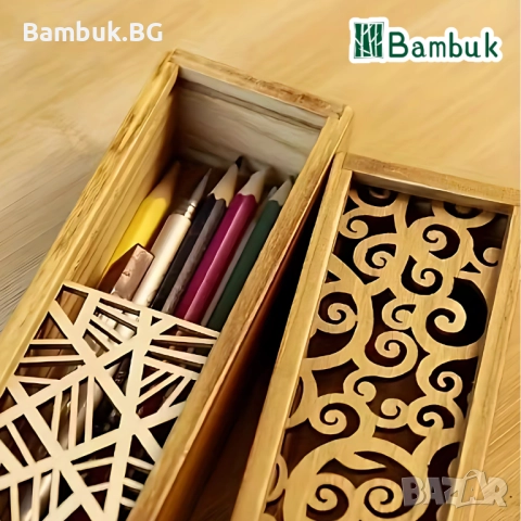Несесер от дърво “Лиани”, снимка 3 - Ученически пособия, канцеларски материали - 52561550