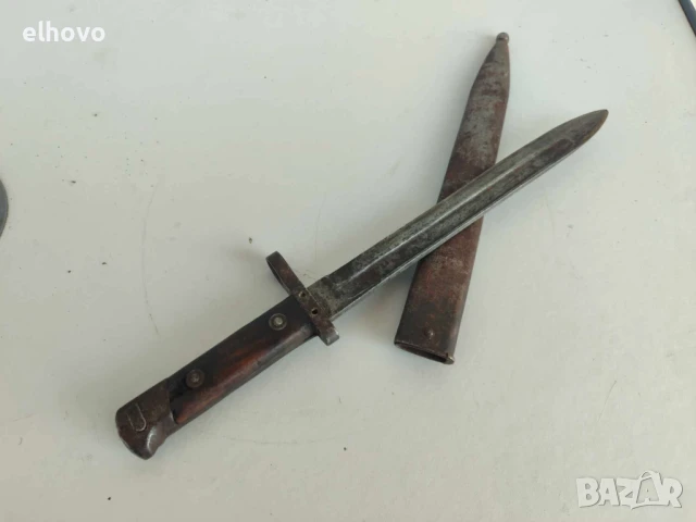 Щик, байонет Manlicher M95  ERNST BUSCH - SOLINGEN WW1, снимка 2 - Антикварни и старинни предмети - 50719954