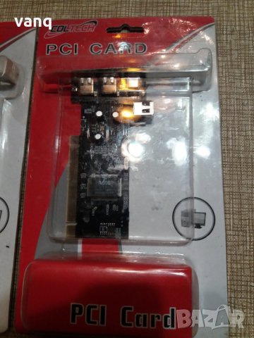 PCI КАРТА;4×USB USB 2.0. .2×1394, снимка 2 - Работни компютри - 31627045