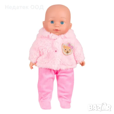 Кукла бебе, Облечена като плюшено мече, 30см, снимка 2 - Кукли - 47360684
