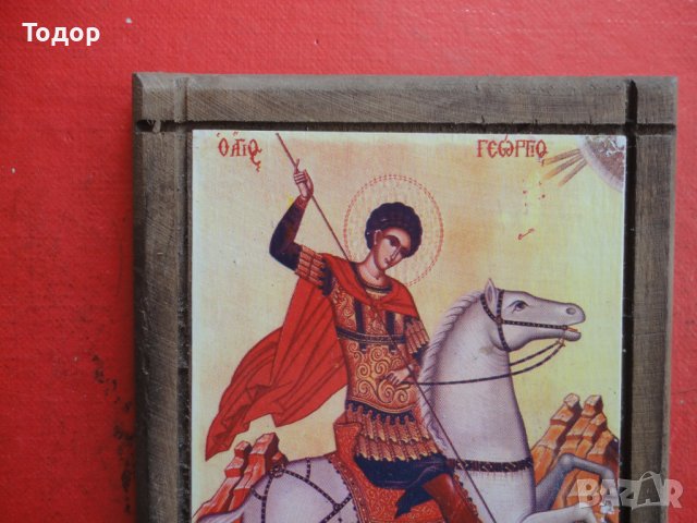 Гръцка икона Свети Георги , снимка 4 - Колекции - 42234507