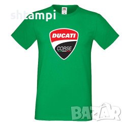 Мъжка Тениска Ducati Corse Мотору,състезание, Писта,Дукати