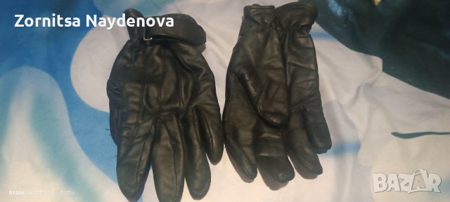Кожени ръкавици размер М 
