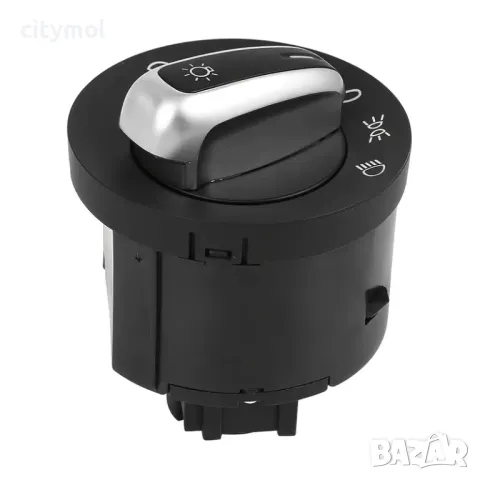 Ключ за светлини VW Golf 5/6 Passat B6 Caddy Touran Tiguan Scirocco Jetta, функция AUTO ,хром 3C8941, снимка 2 - Аксесоари и консумативи - 49223194