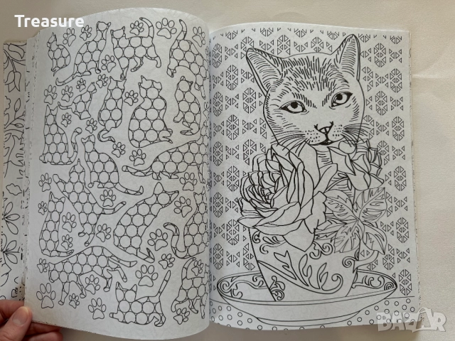Кототерапия - Раскраска-Антистресс для взрослых, снимка 13 - Други - 46867270