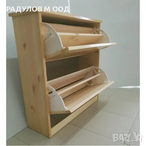 Шкаф за обувки Ветрило масивна дървесина - чам / 30619, снимка 3 - Шкафове - 50041539