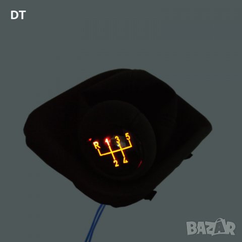 топка за скоростен лост  и маншон за БМВ Е46 с LED осветление