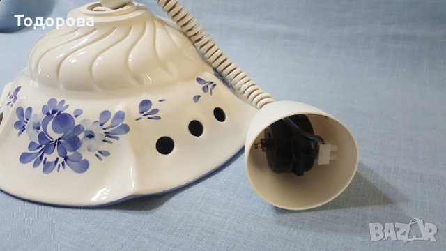 Масивен порцеланов лампион с асансьор, снимка 4 - Антикварни и старинни предмети - 32074932