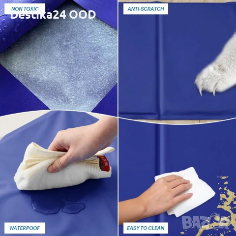 Лятна охлаждаща постелка за кучета и котки 120x70 см, снимка 4 - За кучета - 53208968