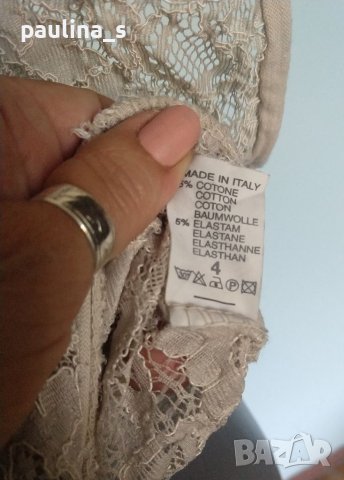 Памучна туника с дантела / голям размер Италия , снимка 7 - Туники - 37247121
