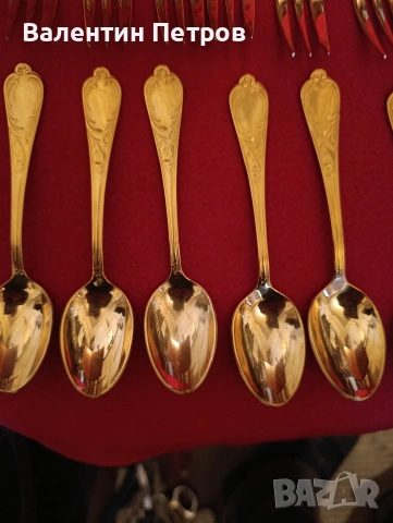 позлатени прибори солинген, снимка 2 - Прибори за хранене, готвене и сервиране - 54305417
