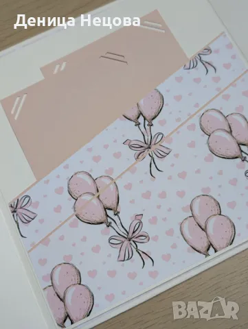 Бебешки ръчно изработен албум за снимки, подарък за погача, подарък за бебе, рожден ден, снимка 9 - Други - 49736057