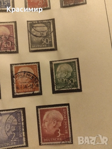 Теодор Хойс 1954 г., снимка 4 - Филателия - 52251249