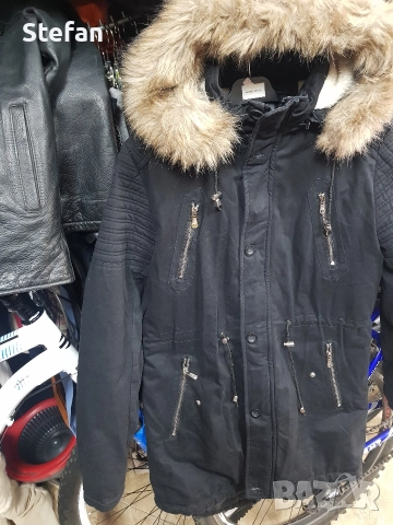 мъжко палто на Пух, снимка 2 - Палта - 52873946