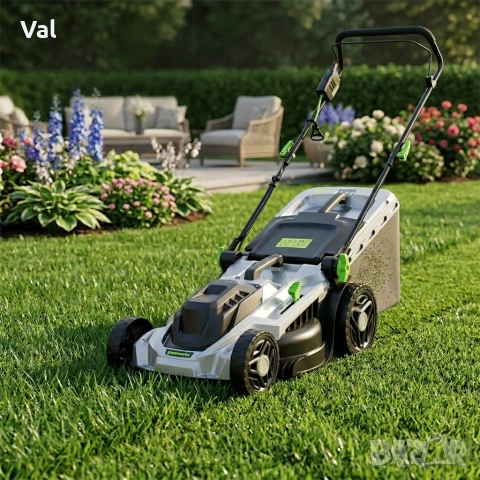 Мощна електрическа косачка за трева 2400W – 50 литра кош и 5 степени на косене