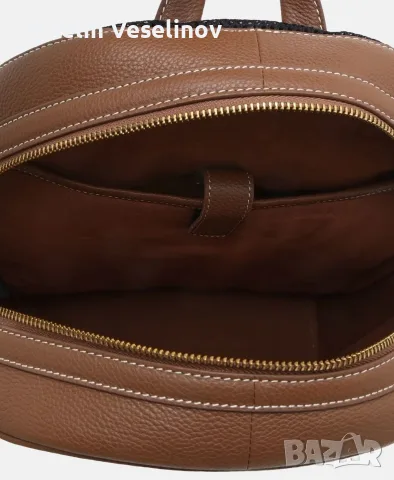 Чисто нова мъжка чанта Ted Baker Leather backpack Pebbled, снимка 3 - Чанти - 56039006