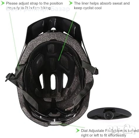 Нов шлем Каска за велосипед MTB шосе лека дишаща регулируема EN1078, снимка 3 - Аксесоари за велосипеди - 53961924