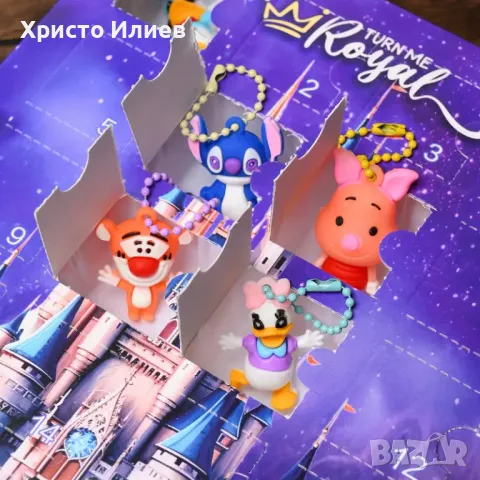 Коледен календар с 24 фигурки Дисни Мики Маус Стич изненади подаръци, снимка 2 - Други - 50080507