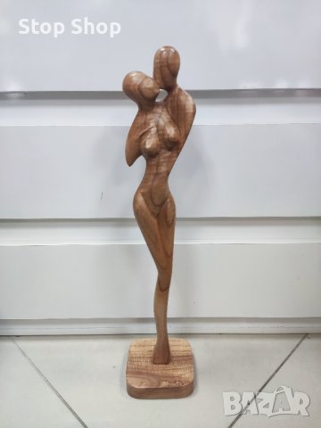 Влюбени дървена статуетка Индонезия дърворезба Манго 