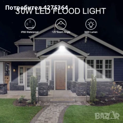 S L I M LED прожектор 30W/50W СУПЕР ВИСОКО КАЧЕСТВО, снимка 1