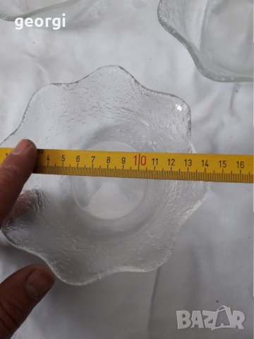 Стъклени купички за ядки  13/2, снимка 3 - Сервизи - 31580136