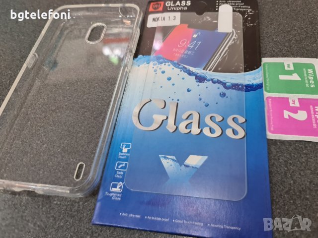 Nokia 1.3 , Nokia 5.3 комплект - прозрачен силикон+стъклен протектор, снимка 6 - Калъфи, кейсове - 29476564