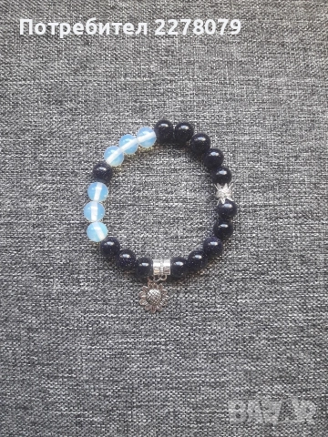 Гривни от различни камъни - ръчна изработка, снимка 9 - Гривни - 44925010