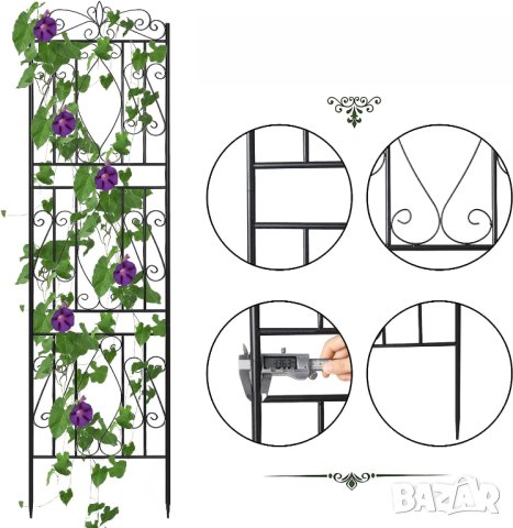 Декоративна ограда, комплект от 2 броя HW-ZZ122, снимка 5 - Градински мебели, декорация  - 42107640