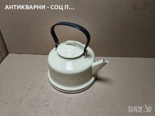 Соц НОВ Емайлиран Руски Чайник. 