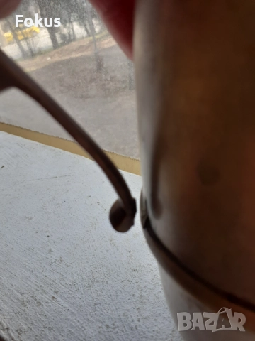 Стар бронзов декантер кана термос, снимка 5 - Антикварни и старинни предмети - 51510671