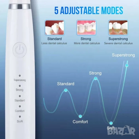 Електрически ултразвуков уред за почистване на зъбен камък, четка за зъби, снимка 6 - Други - 52163418
