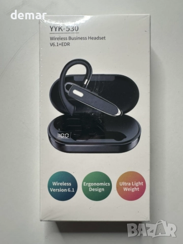 Bluetooth слушалка за едно ухо, Bluetooth слушалка с калъф, микрофон, снимка 10 - Слушалки, hands-free - 52972345