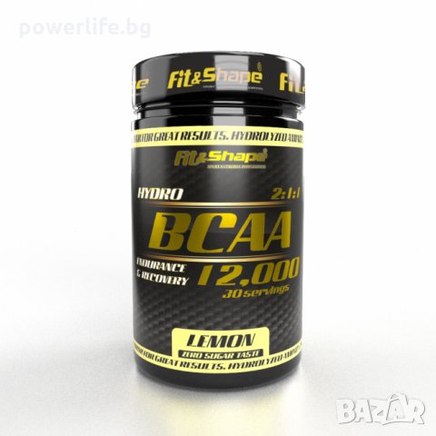 Fit & Shape Hydro BCAA 12000 | БЦАА Аминокиселини, 420 гр., снимка 2 - Хранителни добавки - 29323327