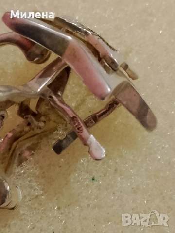 сребърни обеци , снимка 4 - Обеци - 52851321