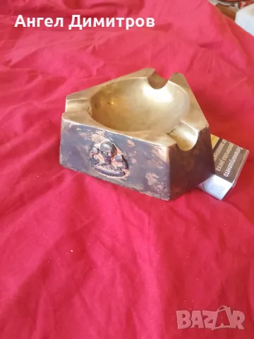 Трети райх страхотен месингов пепелник , снимка 2 - Колекции - 49813258